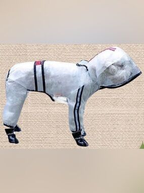 Small Dog Waterproof Raincoat – 12” Neck / 15” Back | Lightweight Spring Layer